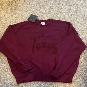 Maroon Crew Neck Sweater